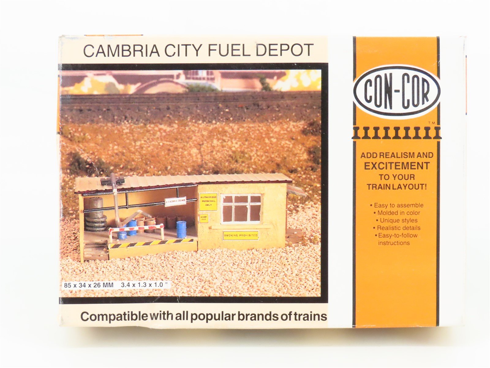 N Scale Con-Cor 694 Cambria City Fuel Depot Building Kit