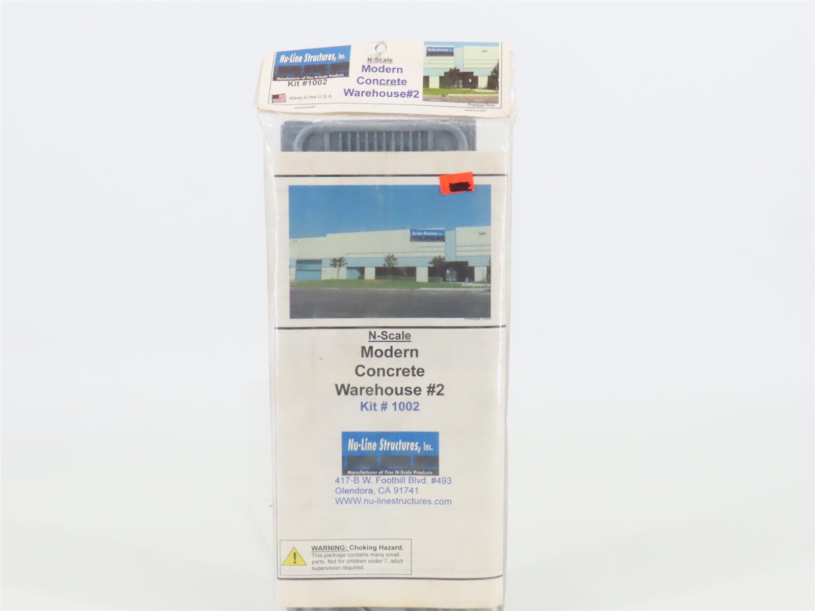 N Scale Nu-Line 1002 Modern Concrete Warehouse #2 Building Kit