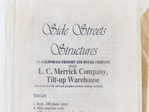 N Scale Side Streets SS102 L.C. Merrick Company Tilt-Up Warehouse Building Kit