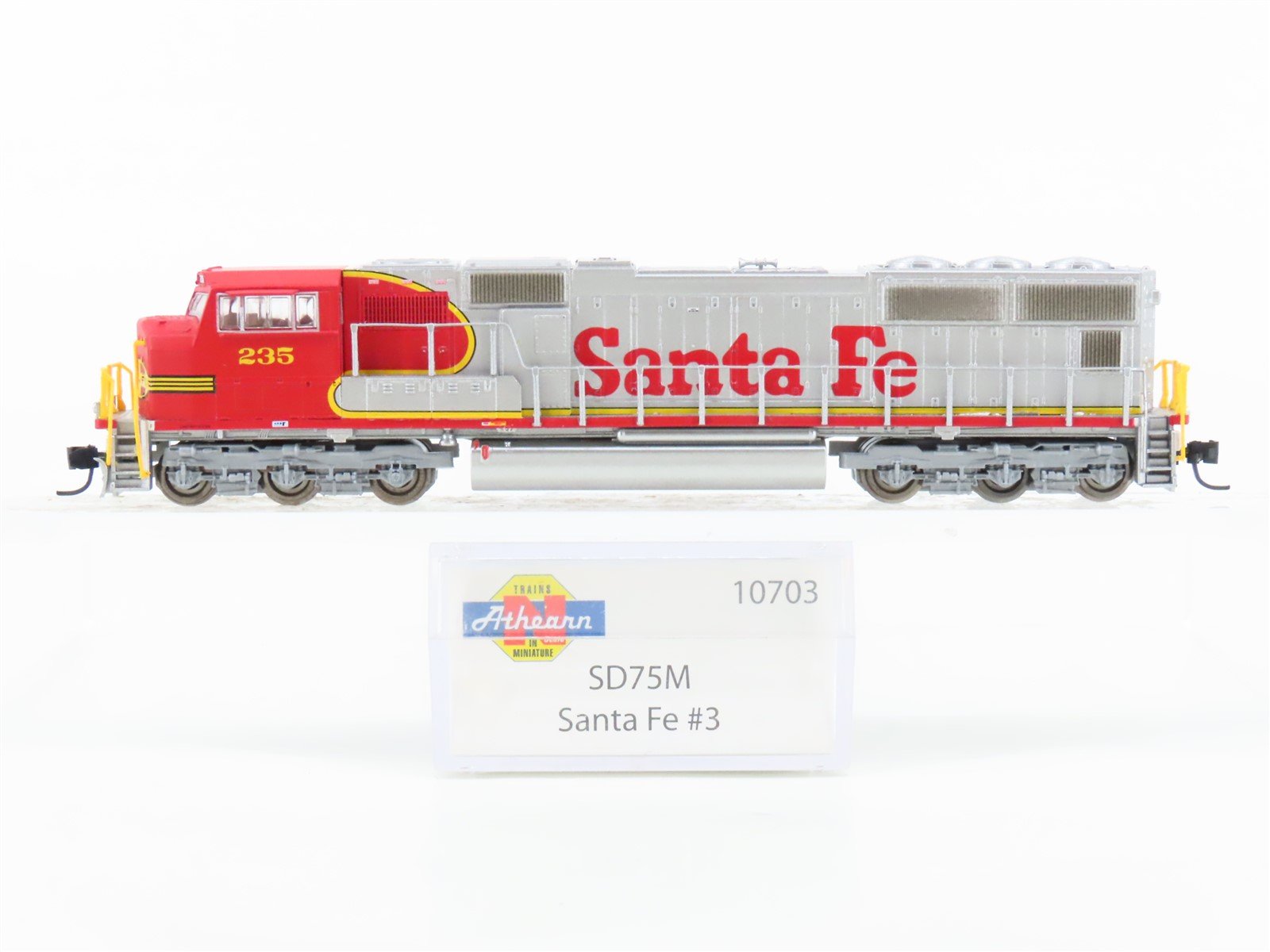 N Scale Athearn 10703 ATSF Santa Fe SD75M Diesel Locomotive #235