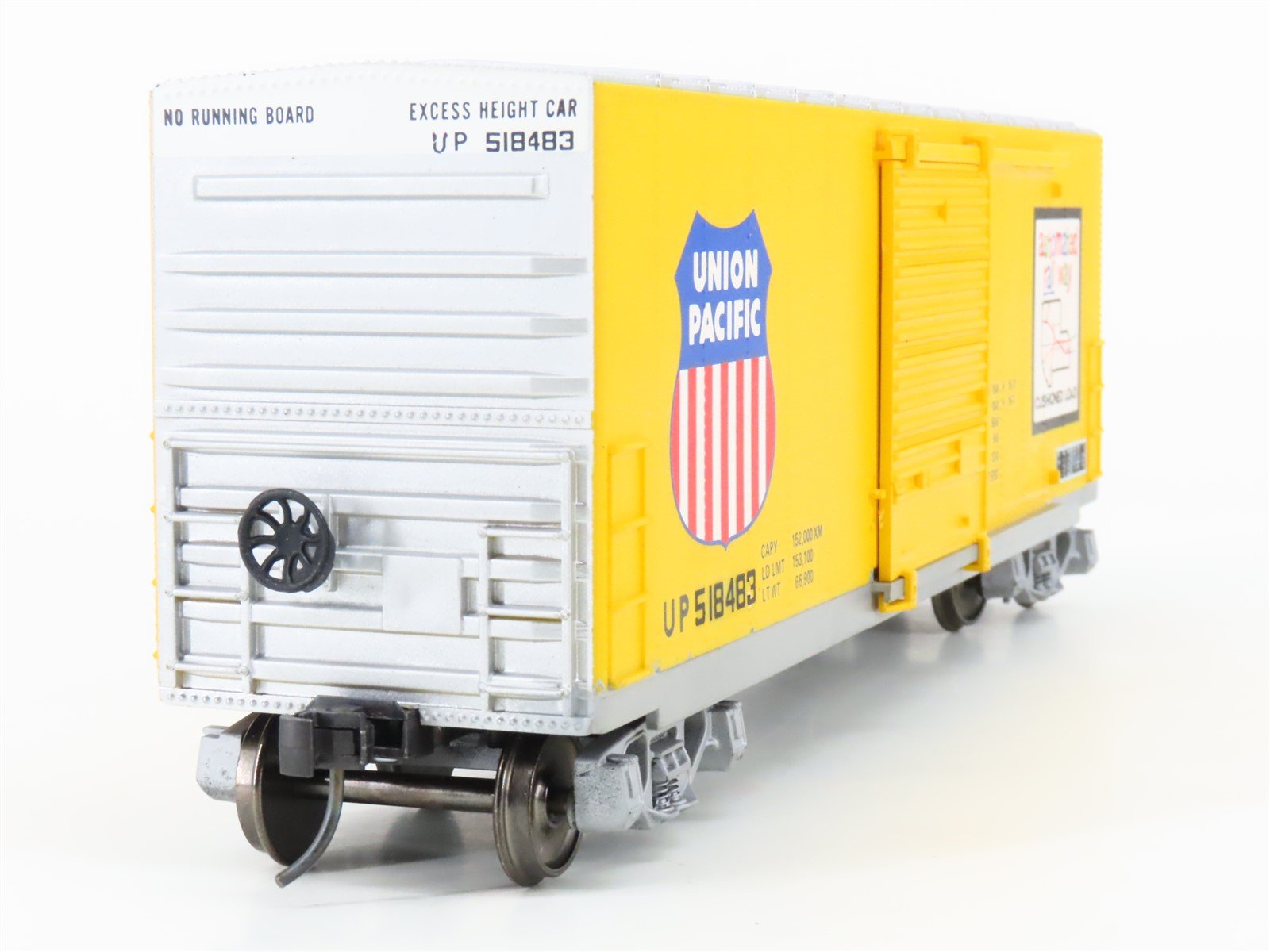 O Scale 2-Rail Lionel 6-9606 UP Union Pacific Hi-Cube Box Car Custom Rd #518483