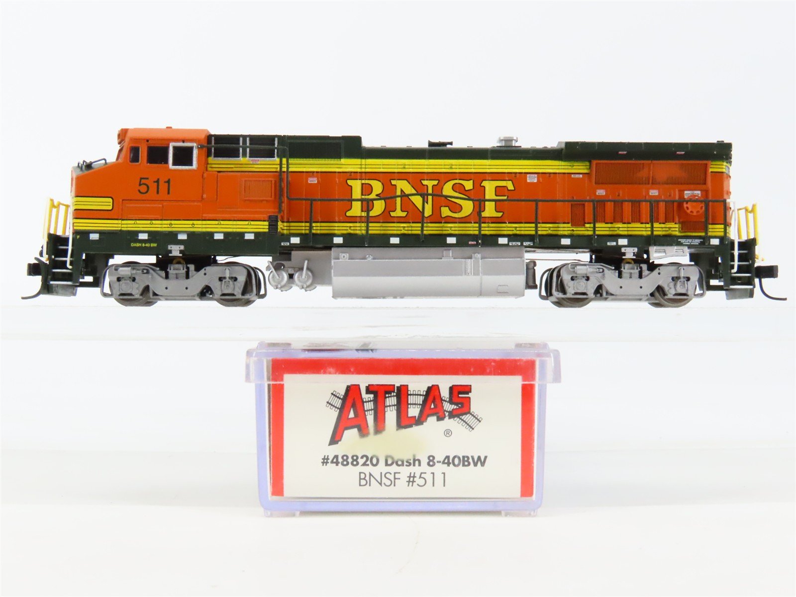 N Scale Atlas 48820 BNSF Railway GE Dash 8-40BW Diesel #511 - DCC Ready