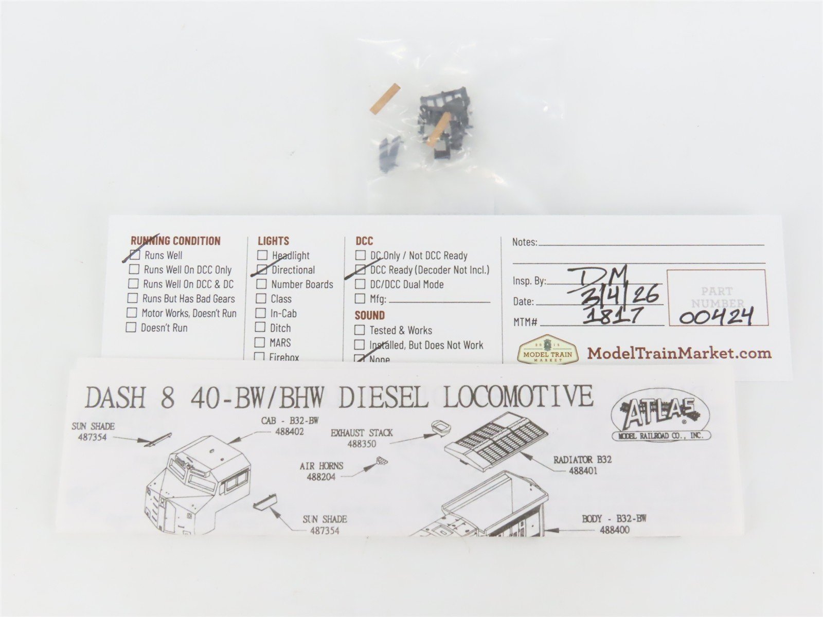 N Scale Atlas 48837 AMTK Amtrak California Dash 8-32BWH Diesel #2051 - DCC Ready