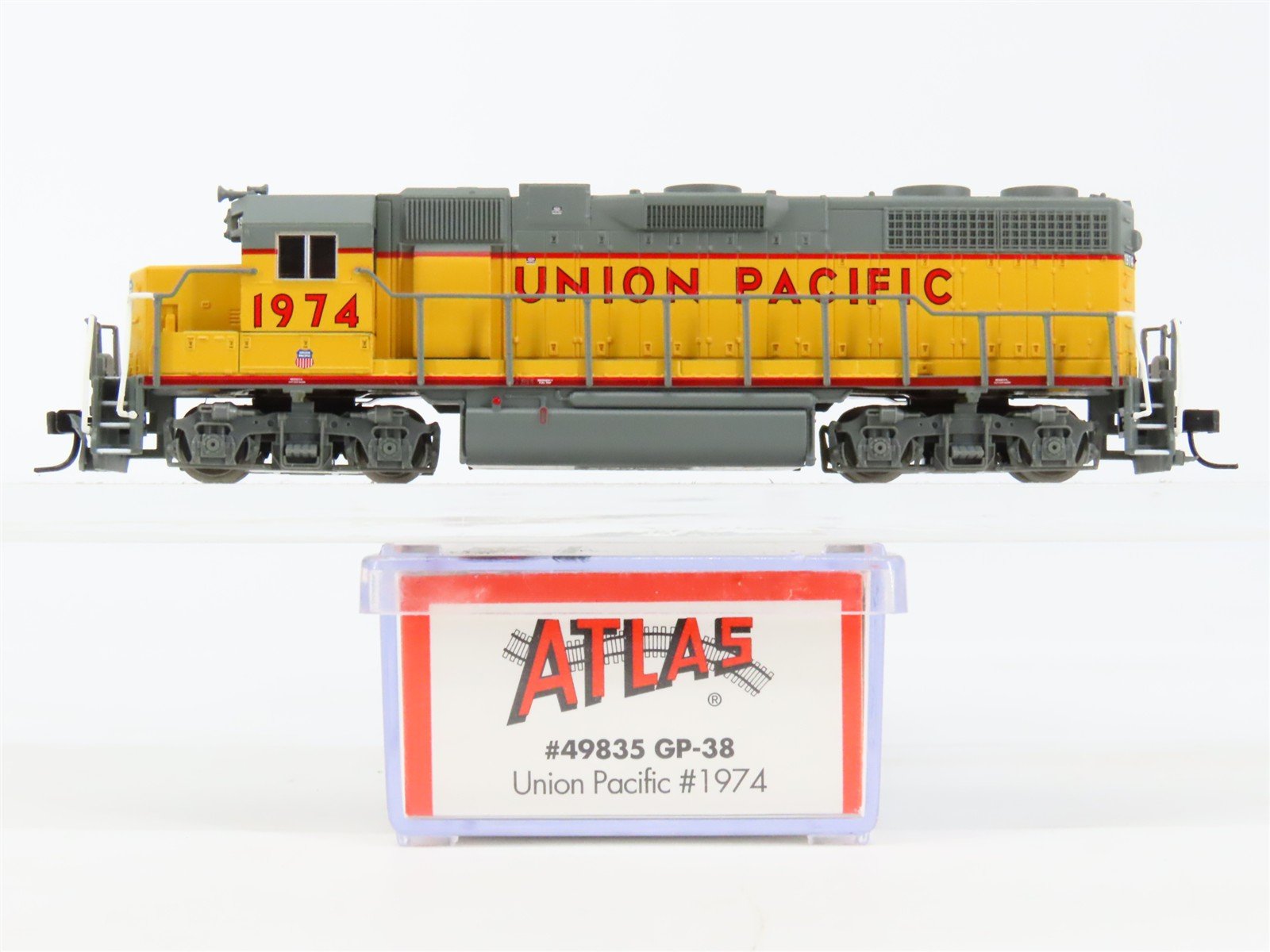 N Scale Atlas 49835 UP Union Pacific EMD GP38 Diesel #1974 - DCC Ready