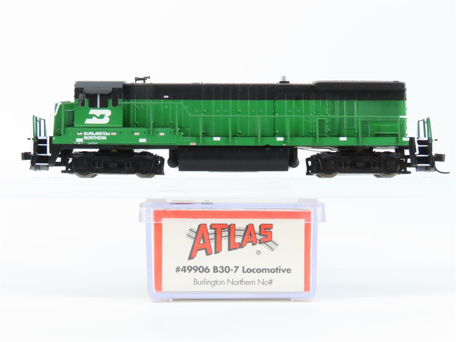 N Scale Atlas 49906 BN Burlington Northern GE B30-7 Diesel No# - DCC Ready