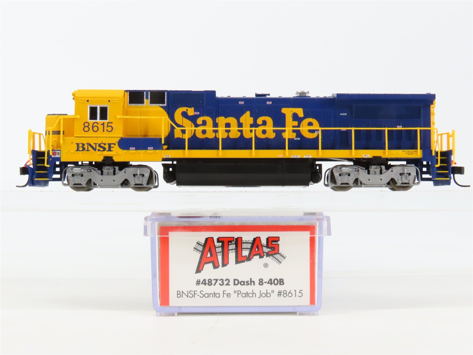 N Atlas 48732 BNSF Santa Fe "Patch Job" GE Dash 8-40B Diesel #8615 - DCC Ready