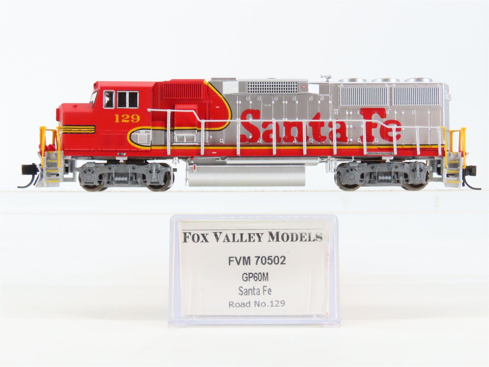 N Fox Valley FVM 70502 ATSF Santa Fe "Warbonnet" GP60M Diesel #129 - DCC Ready