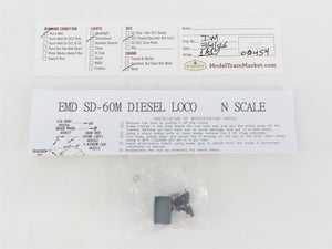 N Scale Atlas 49213 UP Union Pacific EMD SD60M Diesel #6207 - DCC Ready