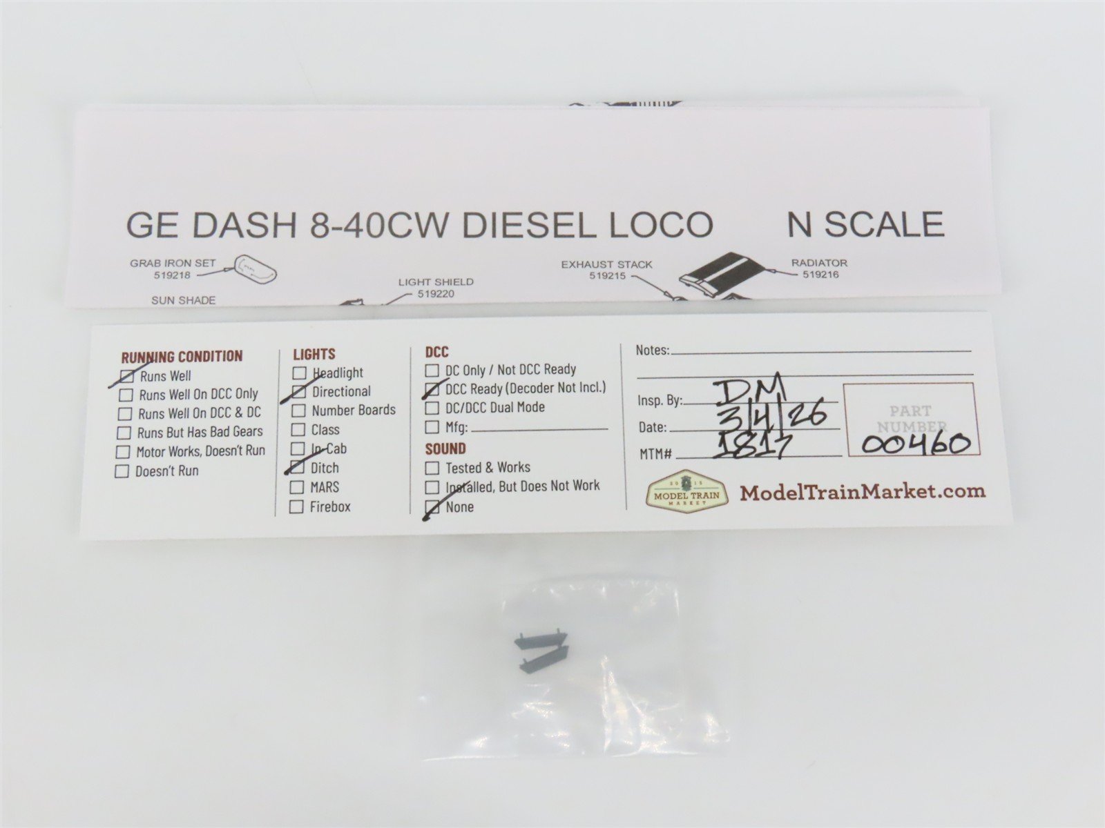 N Atlas Master 51912 UP Union Pacific GE Dash 8-40CW Diesel #9424 - DCC Ready