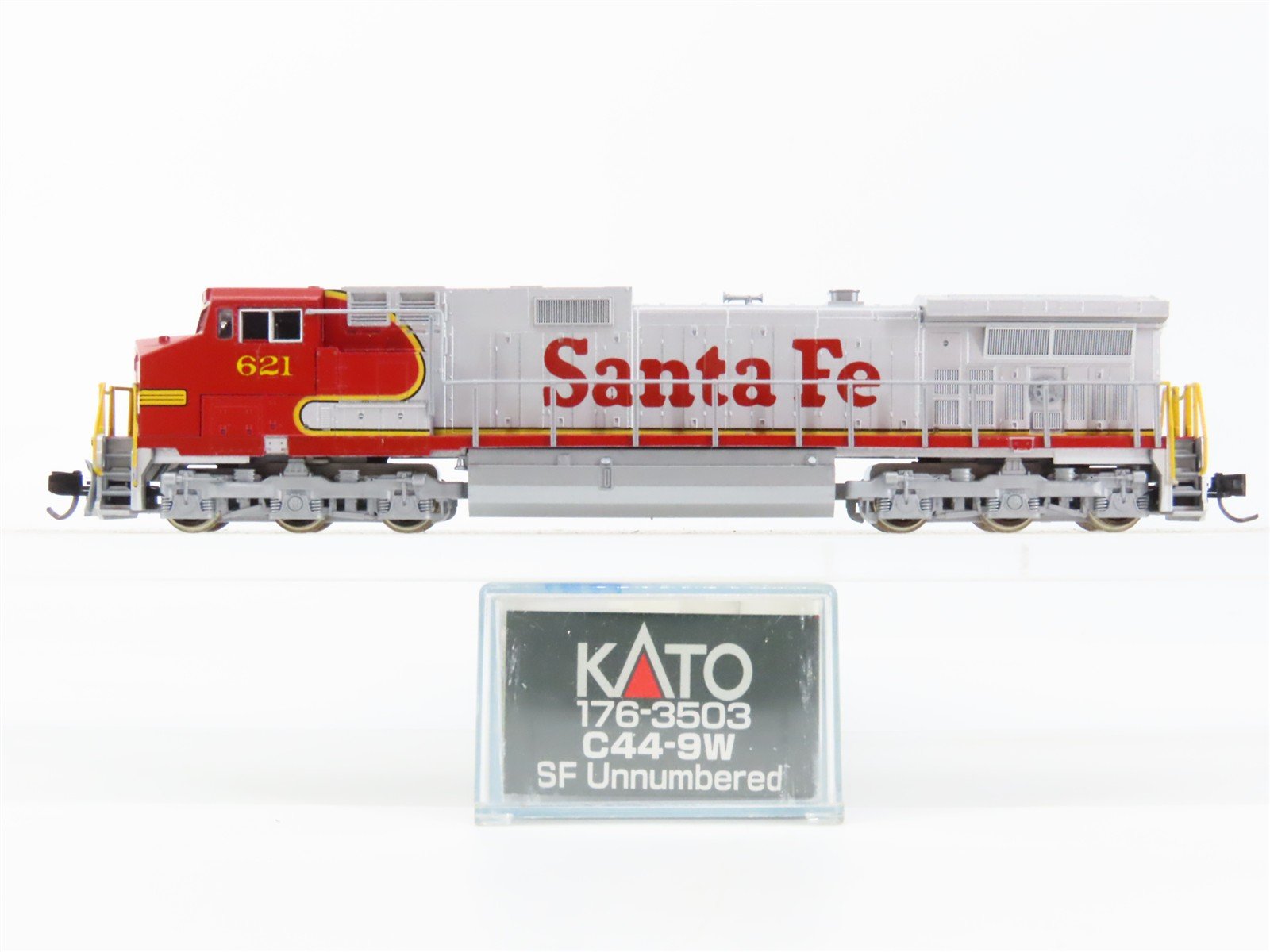 N Scale KATO 176-3503 ATSF "Warbonnet" C44-9W Diesel Custom Rd #621 - DCC Ready