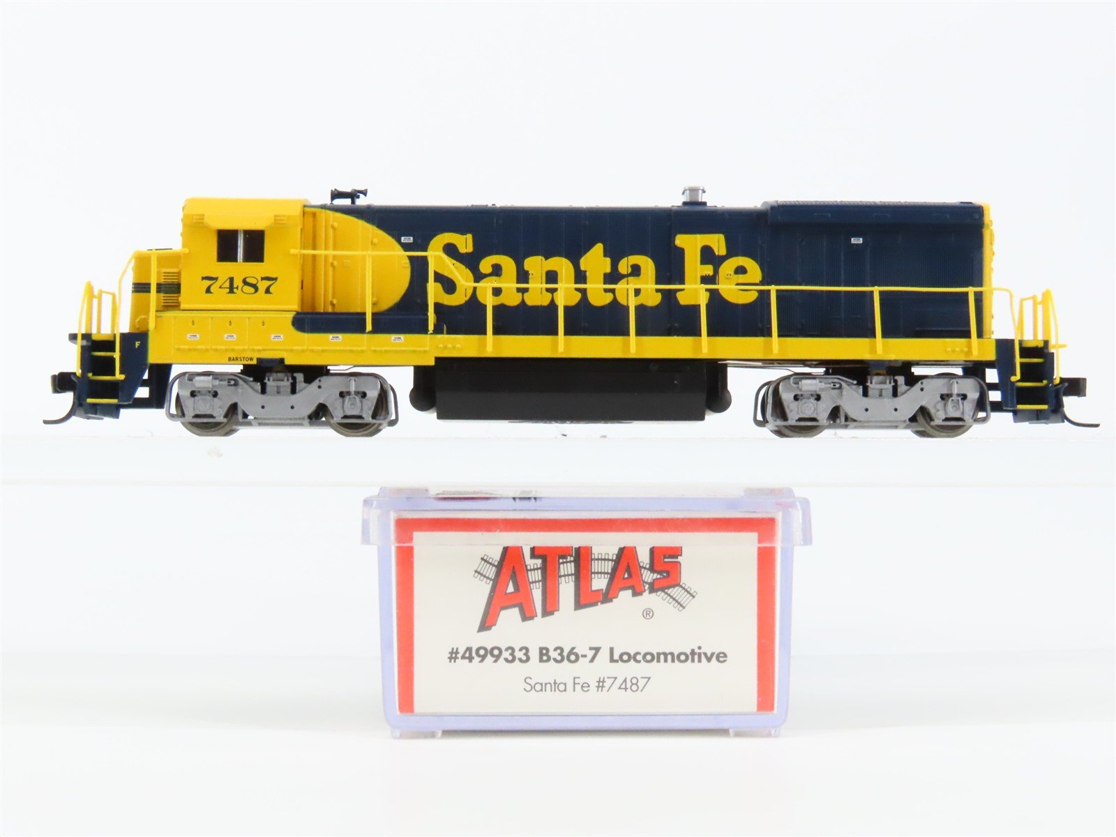 N Scale Atlas 49933 ATSF Santa Fe B36-7 Diesel Locomotive #7487