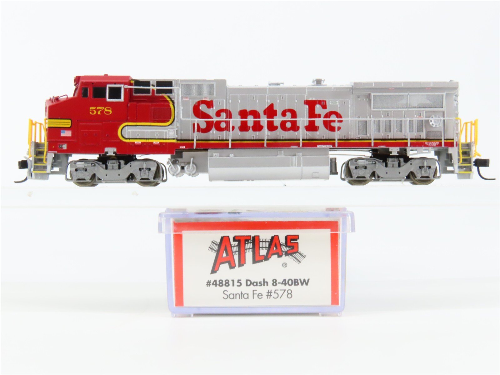 N Scale Atlas 48815 ATSF Santa Fe Dash 8-40BW Diesel Locomotive #578
