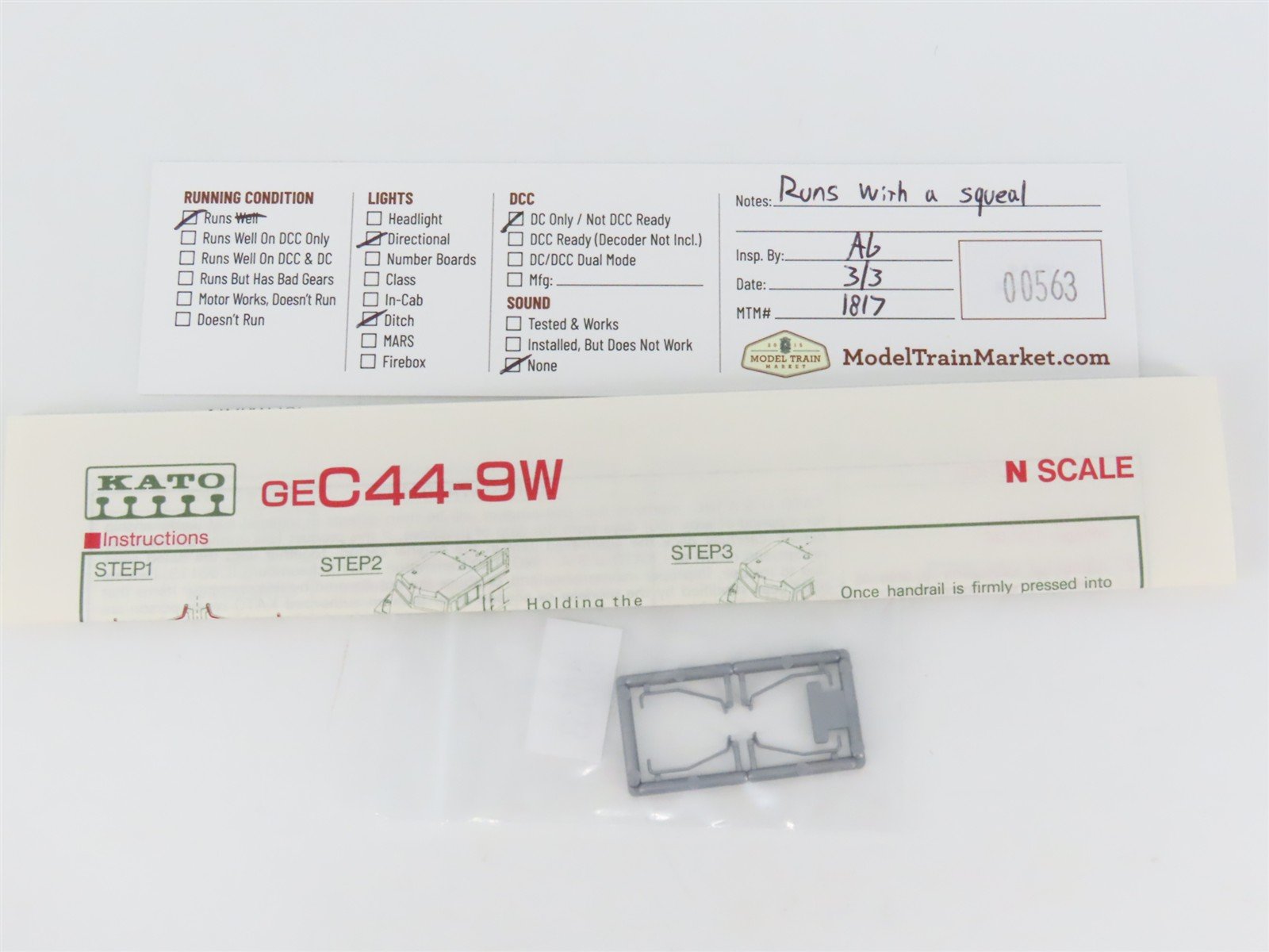 N Scale KATO 176-3501 ATSF Santa Fe C44-9W Diesel Locomotive #600
