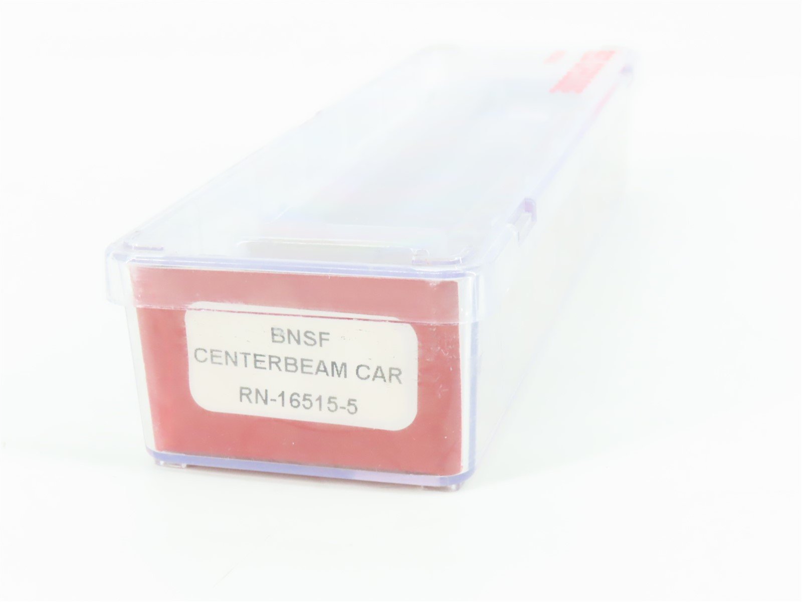 N Scale Red Caboose RN-16515-5 BNSF Railway Centerbeam Flat Car #559526