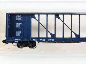 N Scale Red Caboose RN-16511-2 CLC Columbia & Cowlitz Centerbeam Flat Car #9556