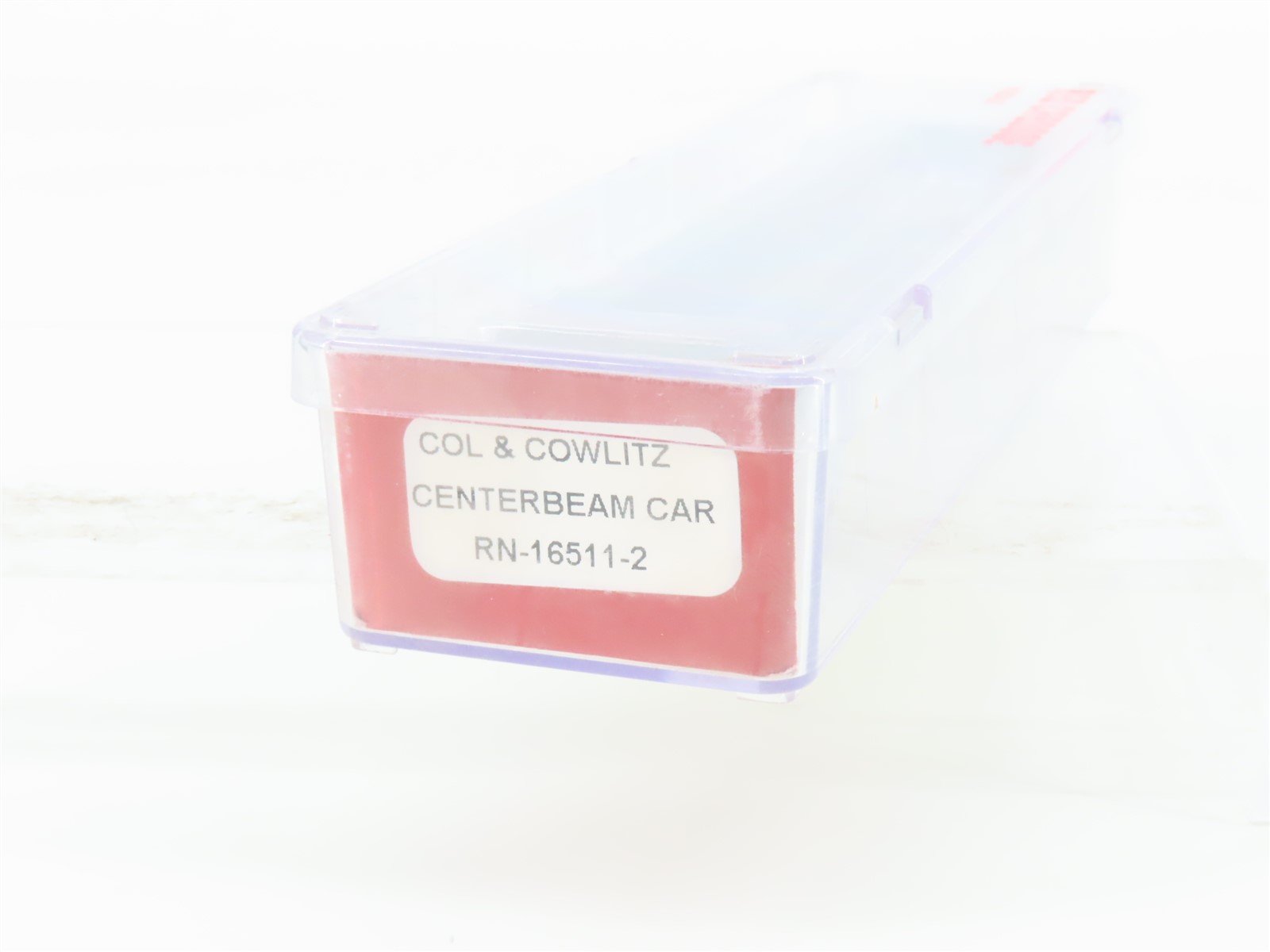 N Scale Red Caboose RN-16511-2 CLC Columbia & Cowlitz Centerbeam Flat Car #9556