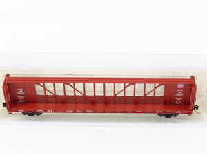 N Scale Red Caboose RN-16503-5 UP Union Pacific Centerbeam Flat Car #273172