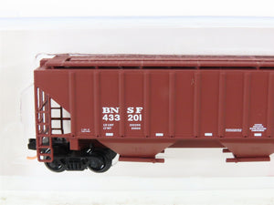 N Scale Red Caboose RM-25404-7 BNSF Railway 3-Bay Covered Hopper #433201