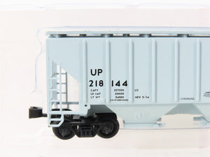 N Scale Red Caboose RN-15002-11 UP Union Pacific 2-Bay Covered Hopper #218144