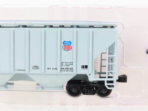 N Scale Red Caboose RN-15002-11 UP Union Pacific 2-Bay Covered Hopper #218144