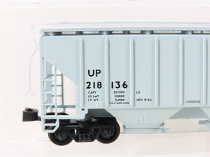 N Scale Red Caboose RN-15002-10 UP Union Pacific 2-Bay Covered Hopper #218136