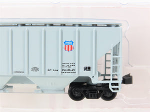 N Scale Red Caboose RN-15002-10 UP Union Pacific 2-Bay Covered Hopper #218136