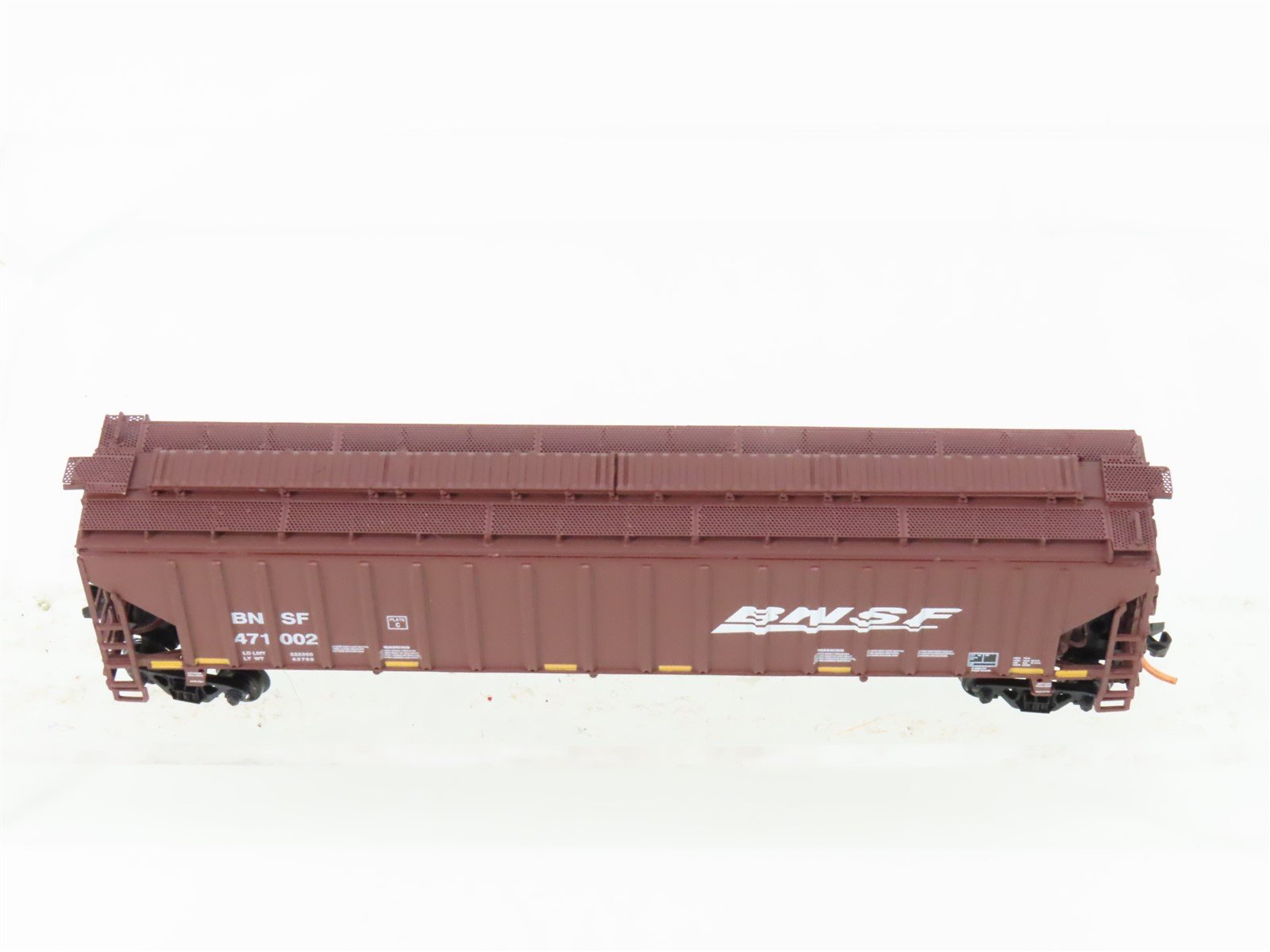 N Scale InterMountain 65368-05 BNSF Railway 3-Bay Covered Hopper #471002
