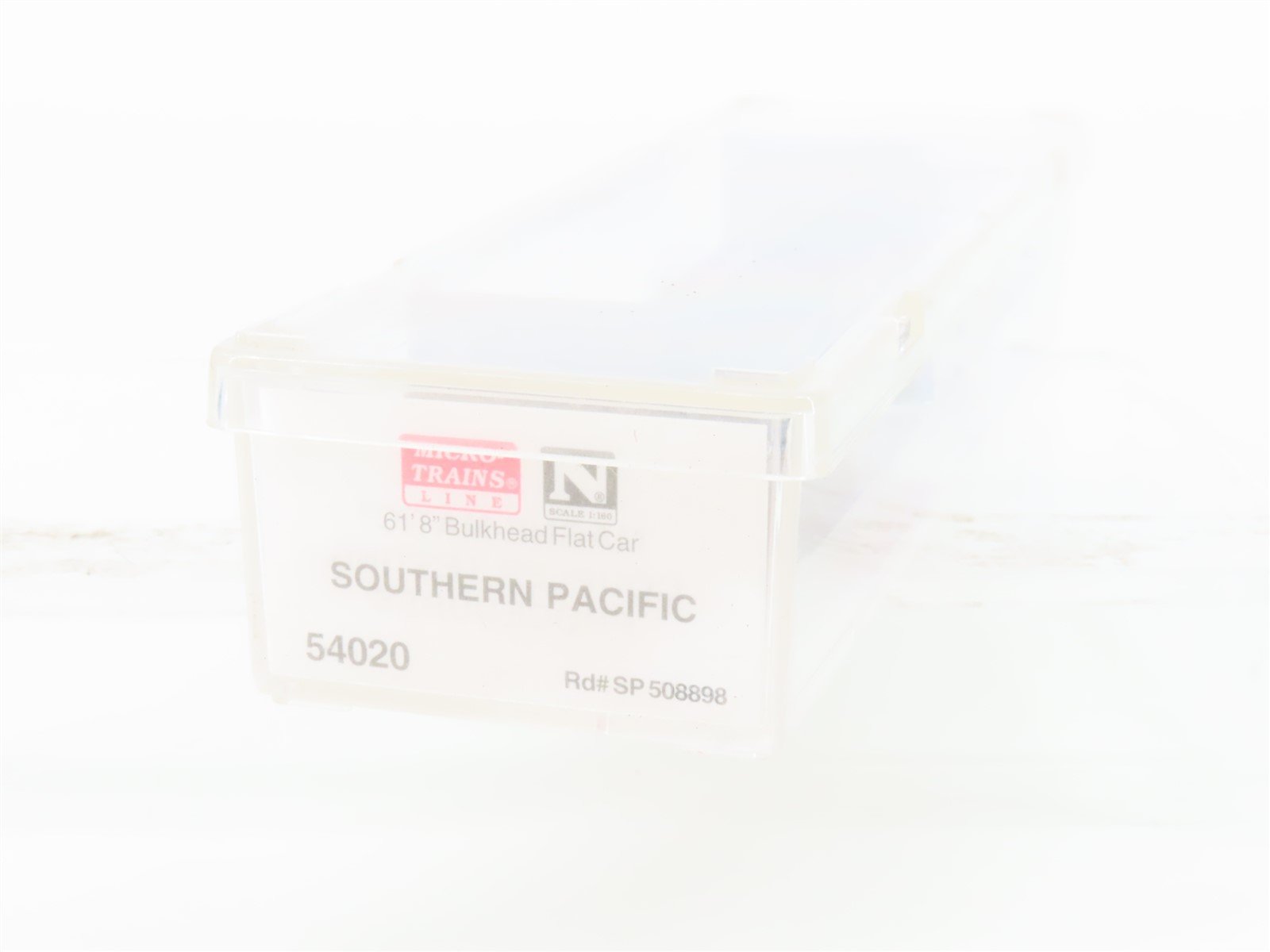 N Scale Micro-Trains MTL 54020 SP Southern Pacific Bulkhead Flat Car #508898