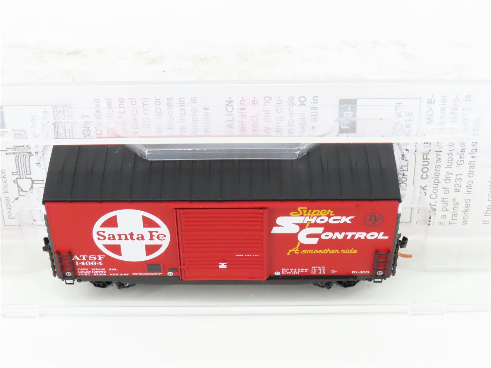 N Scale Micro-Trains MTL 10100050 ATSF Santa Fe 40' Hy-Cube Box Car #14064