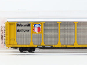 N Scale Micro-Trains MTL 11100052 ETTX UP 89' Tri-Level Closed Auto Rack #820494