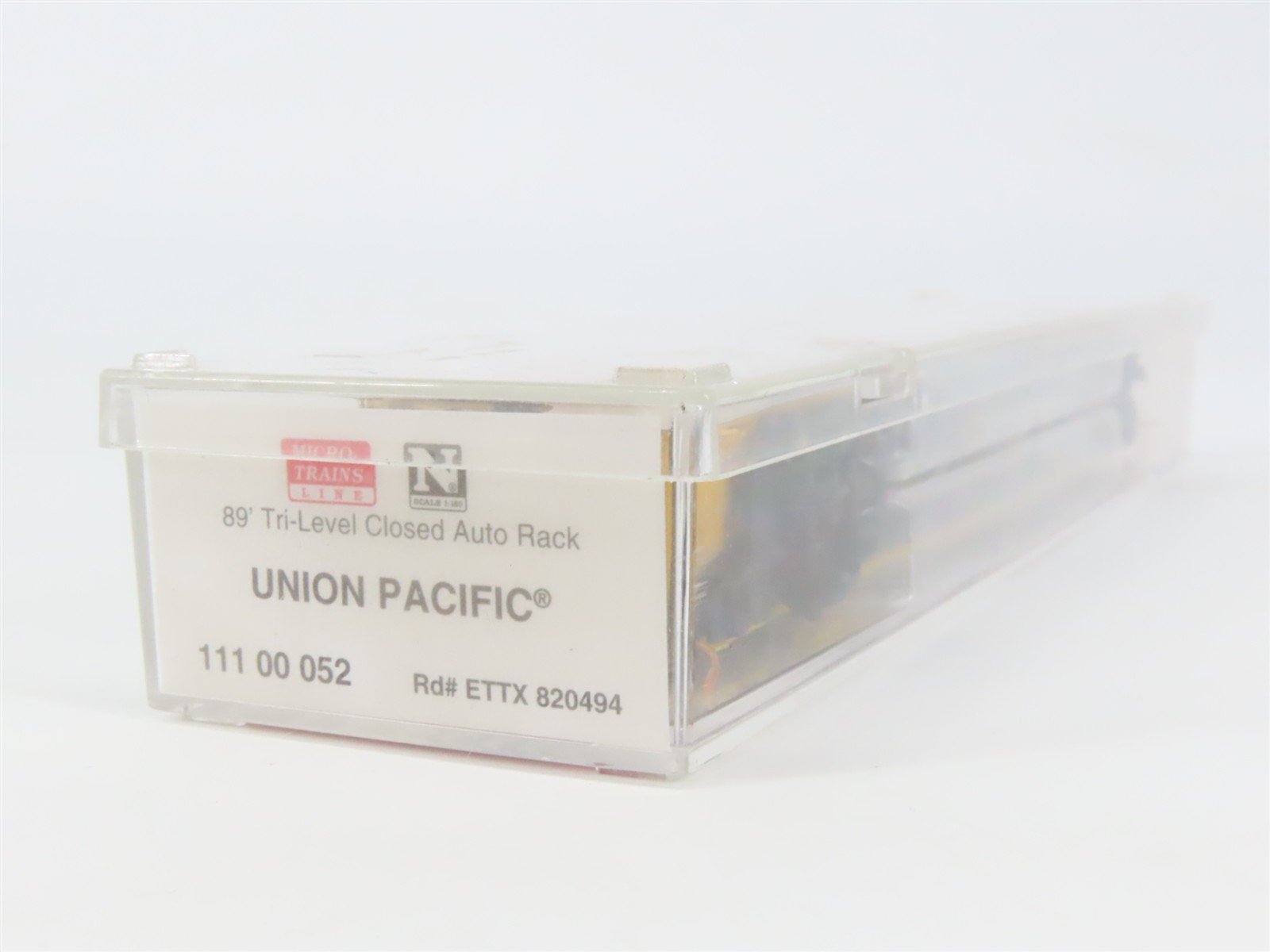 N Scale Micro-Trains MTL 11100052 ETTX UP 89' Tri-Level Closed Auto Rack #820494