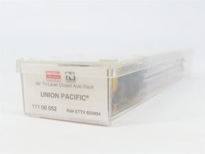 N Scale Micro-Trains MTL 11100052 ETTX UP 89' Tri-Level Closed Auto Rack #820494