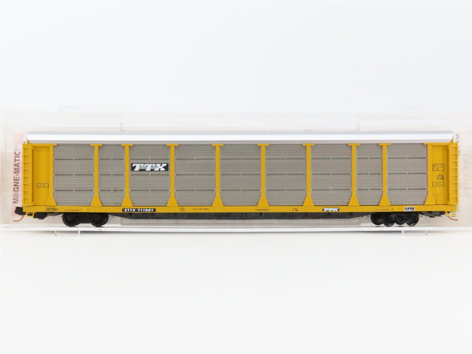 N Scale Micro-Trains MTL 11100020 ETTX TTX 89' Tri-Level Closed Auto Rack 711021