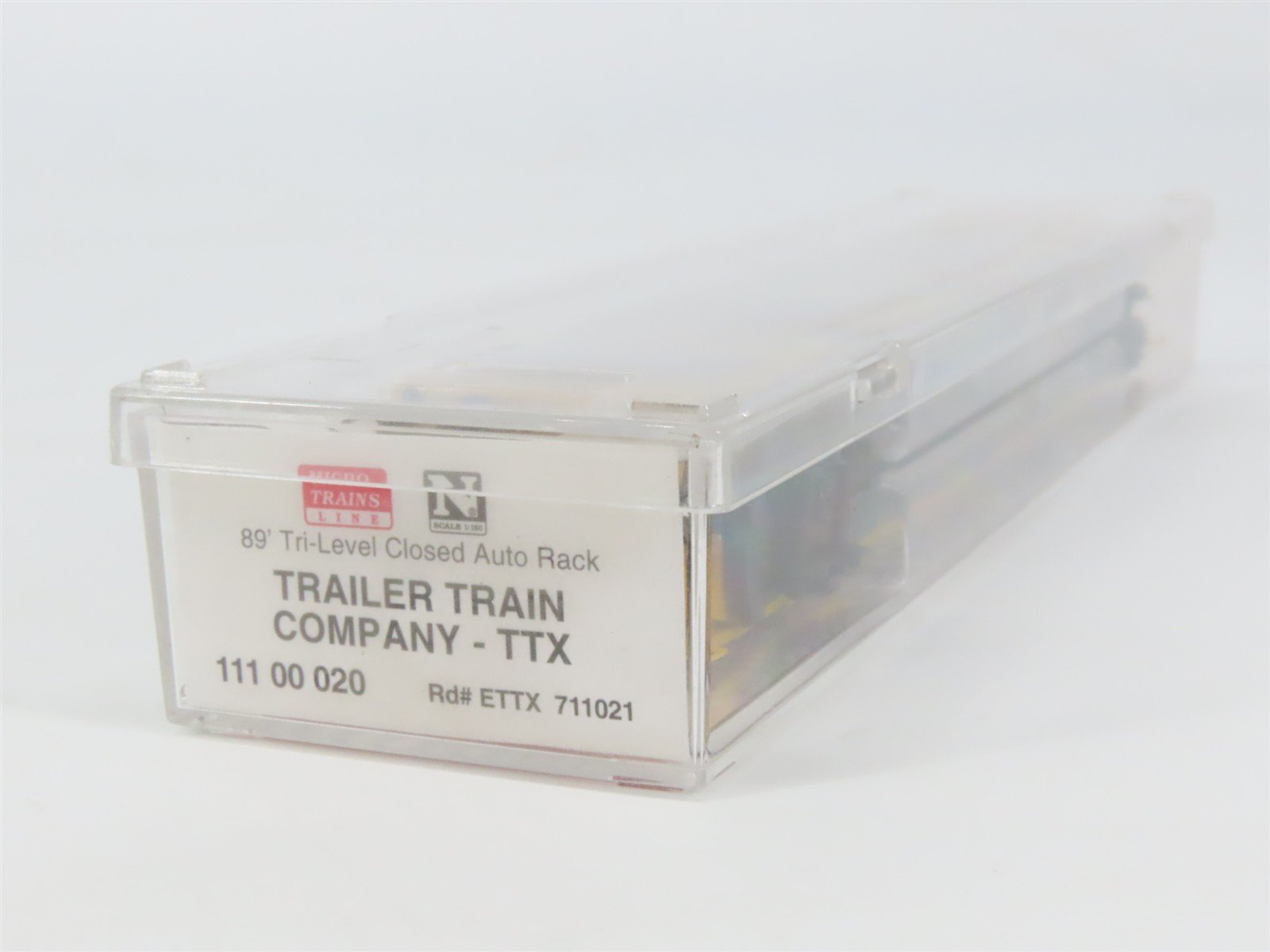N Scale Micro-Trains MTL 11100020 ETTX TTX 89' Tri-Level Closed Auto Rack 711021