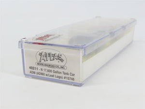 N Scale Atlas 40211 ADMX ADM (w/ Leaf Logo) 17,600 Gallon Tank Car #15746