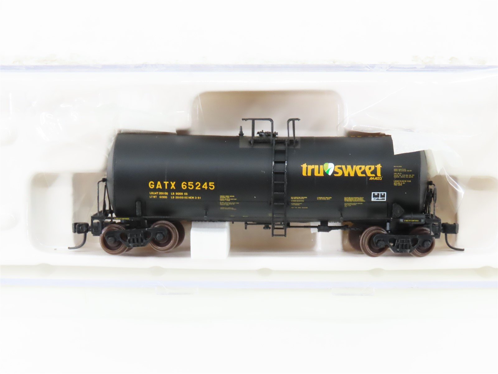 N Scale Atlas 40281 GATX Tru-Sweet 17,600 Gallon Tank Car #65245