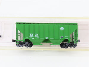 N Scale Red Caboose RN-15014-8 BNSF Railway 2-Bay Covered Hopper #406673