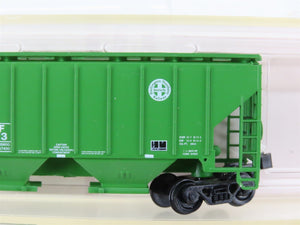 N Scale Red Caboose RN-15014-8 BNSF Railway 2-Bay Covered Hopper #406673