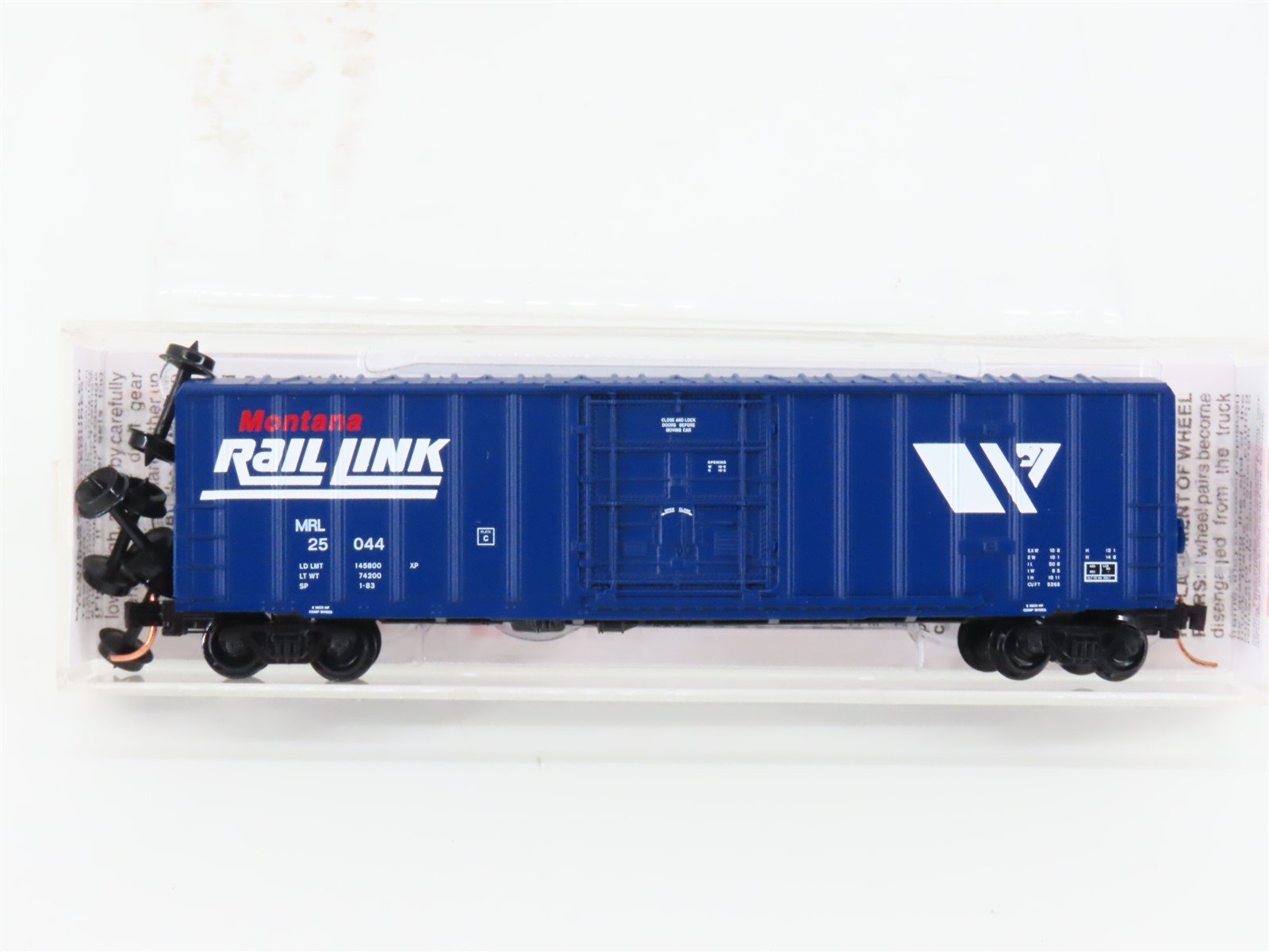 N Scale Micro-Trains MTL 27290 MRL Montana Rail Link 50' Rib Side Box Car #25044