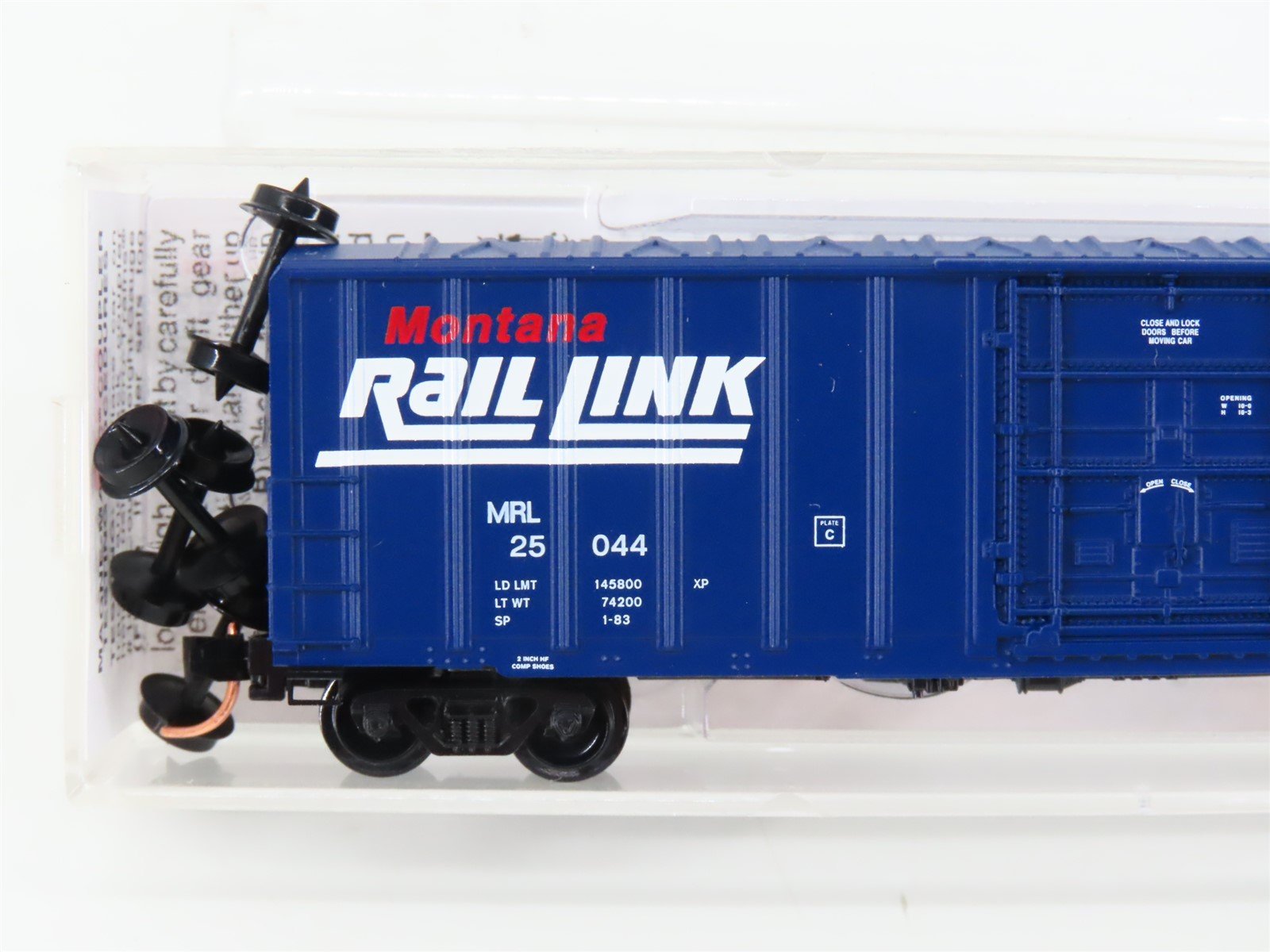 N Scale Micro-Trains MTL 27290 MRL Montana Rail Link 50' Rib Side Box Car #25044