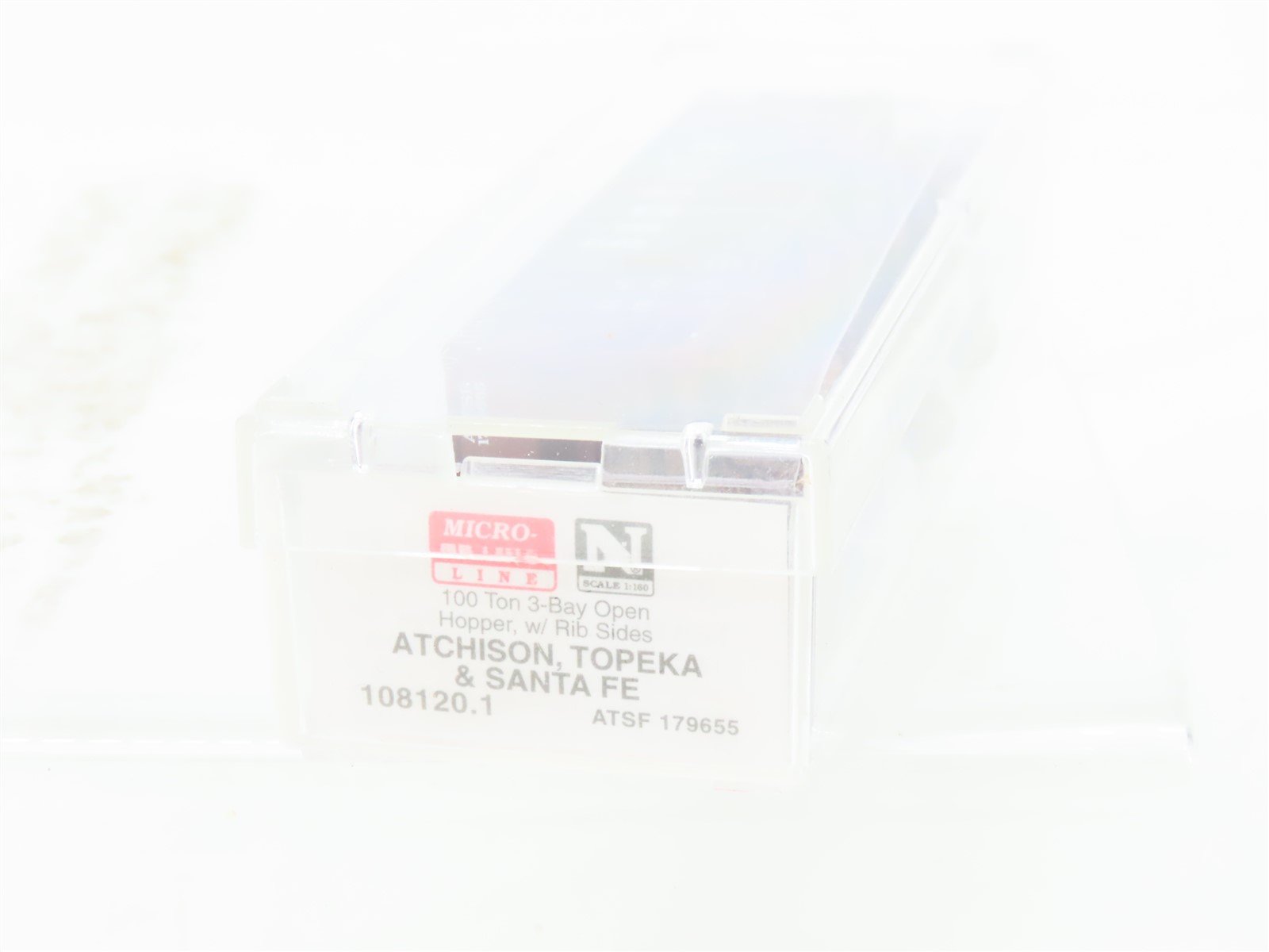 N Scale Micro-Trains MTL 108120.1 ATSF Santa Fe 3-Bay Hopper #179655 w/ Load
