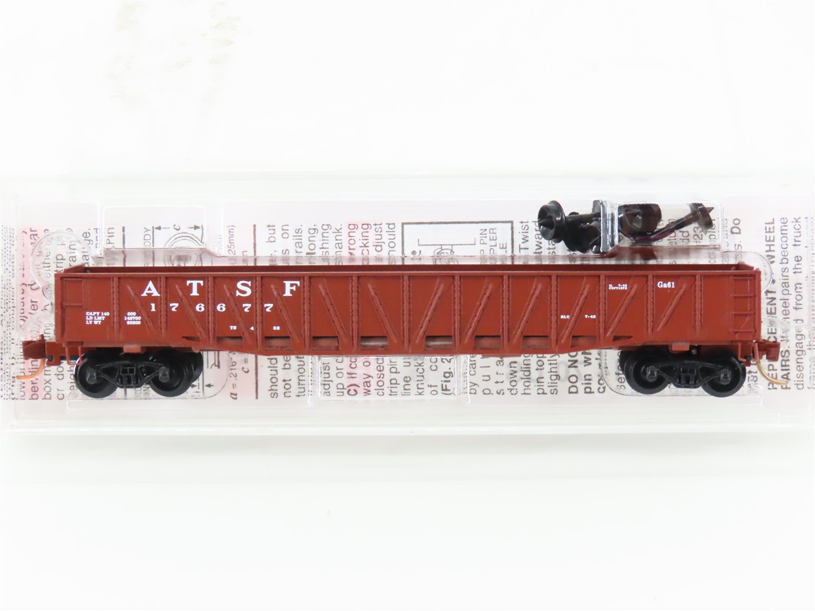 N Scale Micro-Trains MTL 62030 ATSF Santa Fe 50' Composite Gondola #176677