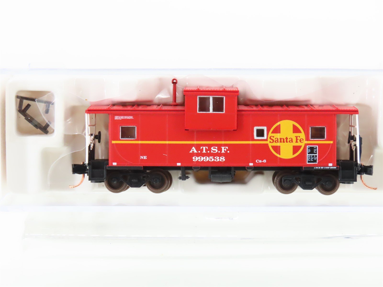 N Scale Atlas 30207 ATSF Santa Fe Extended Vision Caboose #999538