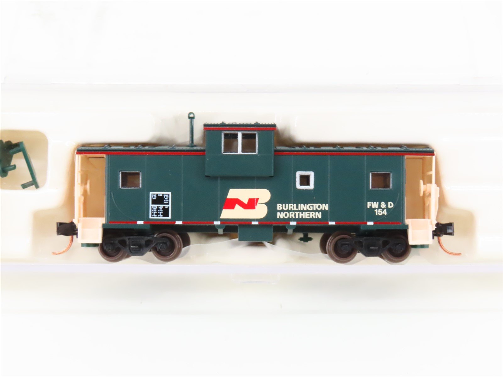 N Scale Atlas 30429 BN Burlington Northern Exec EV Caboose #FW&D 154