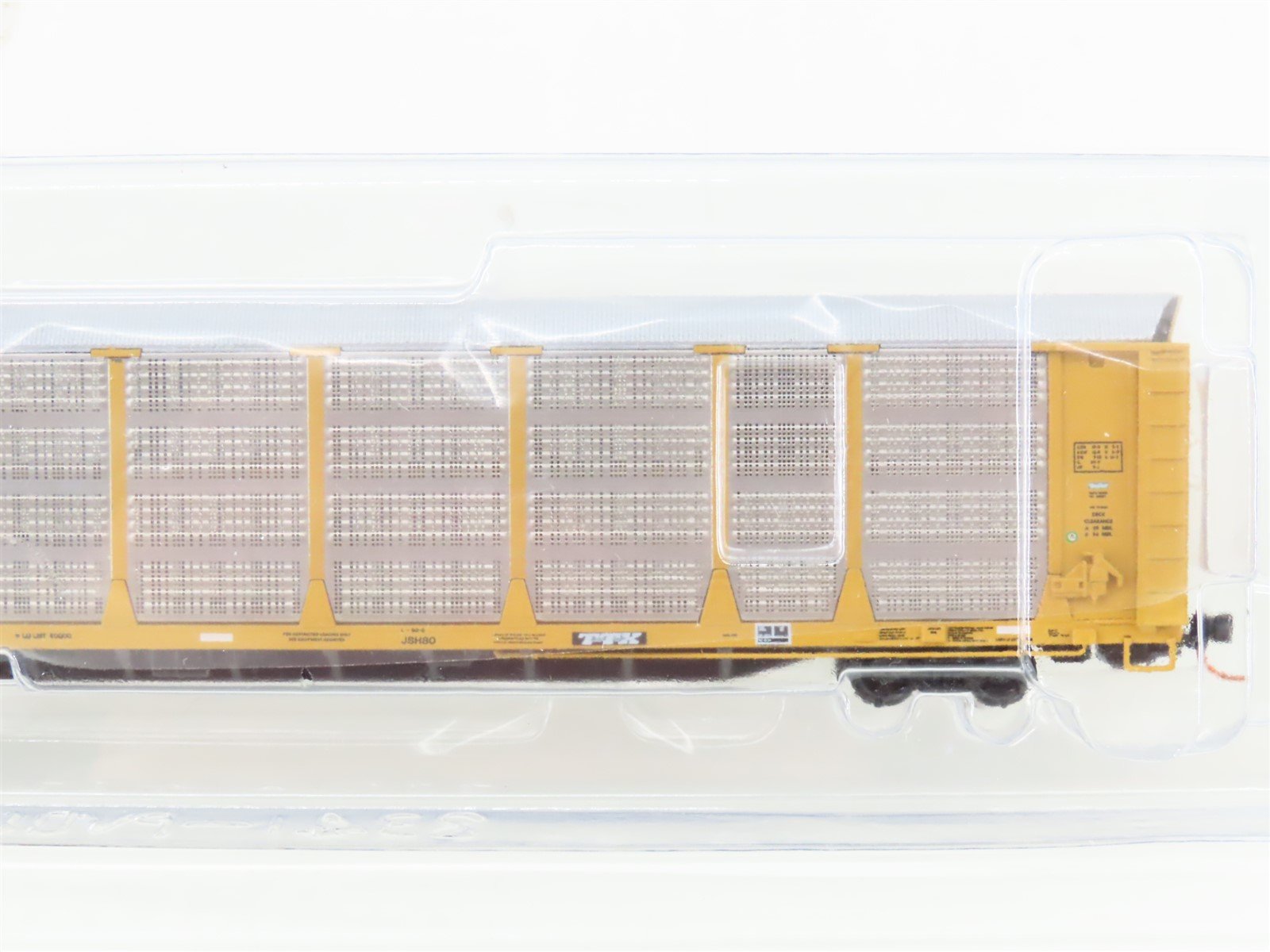 N Red Caboose RM-19013-3 TTGX TFM Bi-Level Auto Rack w/ Closed Ends #987856