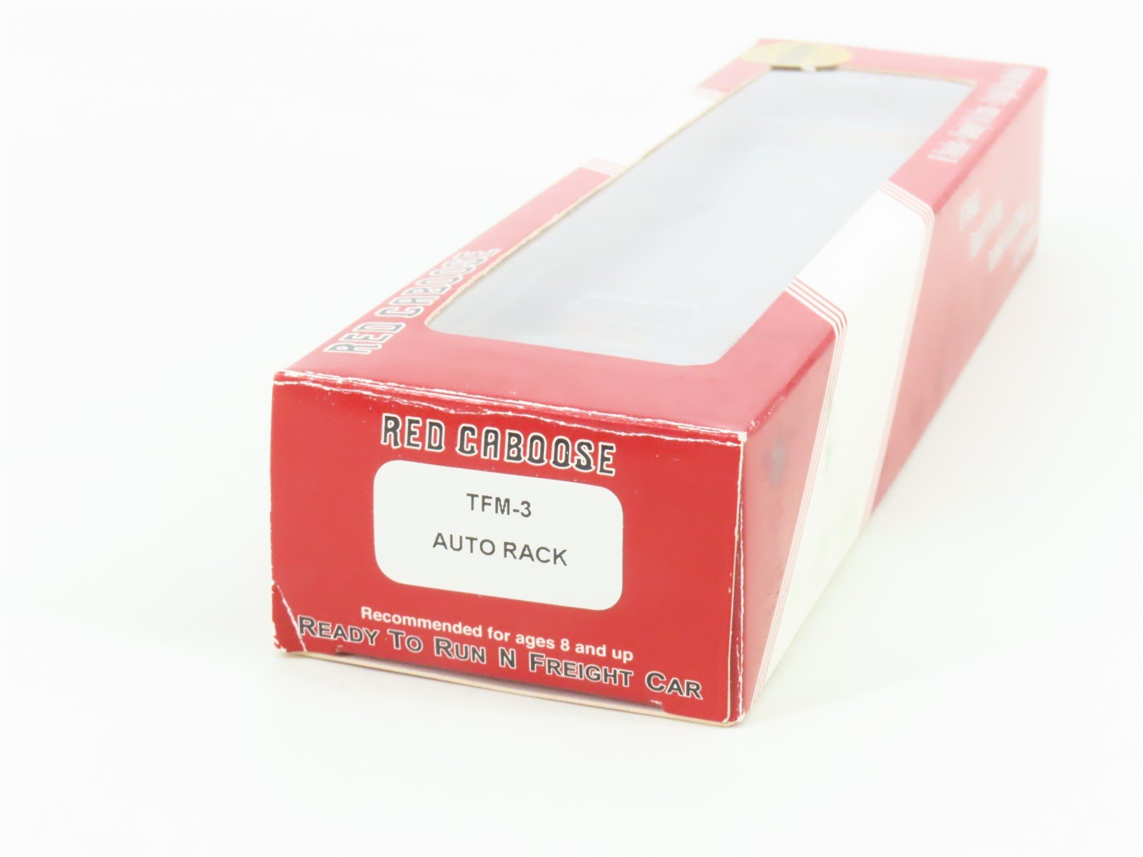 N Red Caboose RM-19013-3 TTGX TFM Bi-Level Auto Rack w/ Closed Ends #987856