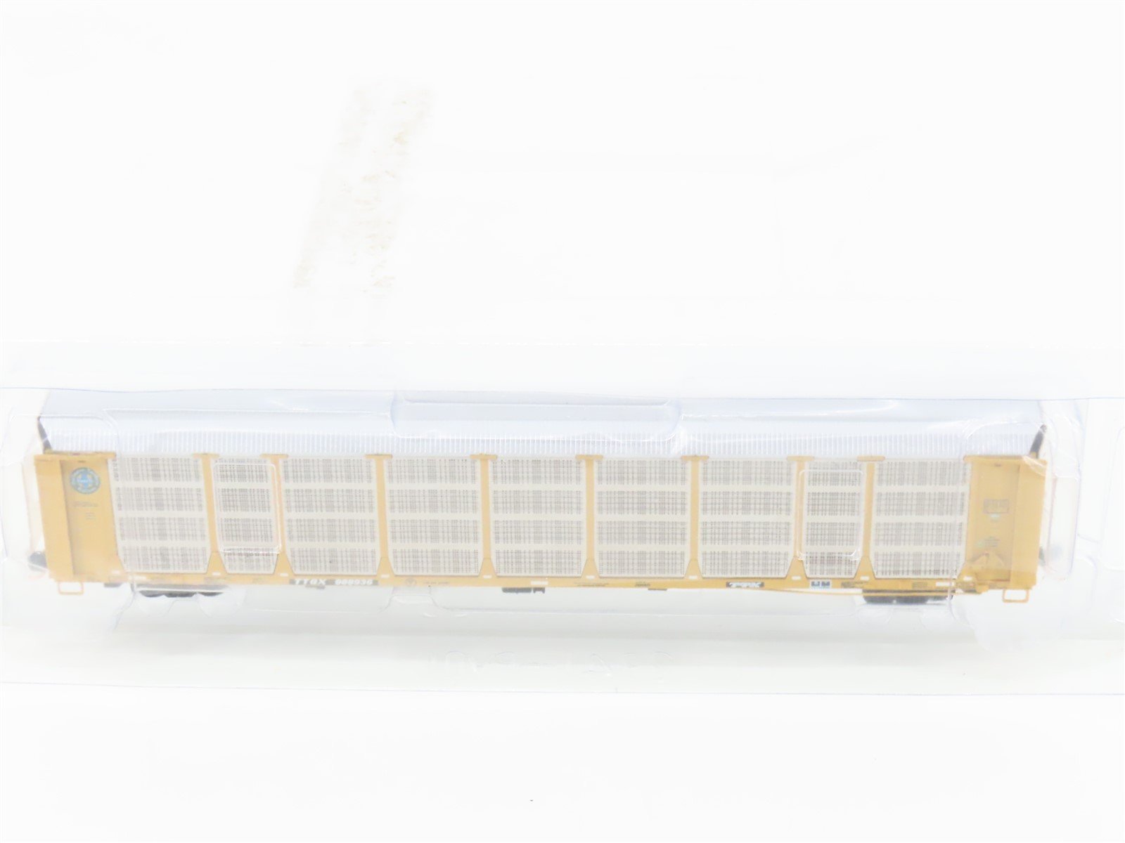 N Red Caboose RM-19007-9 BNSF Railway Bi-Level Auto Rack w/ Closed Ends #988936