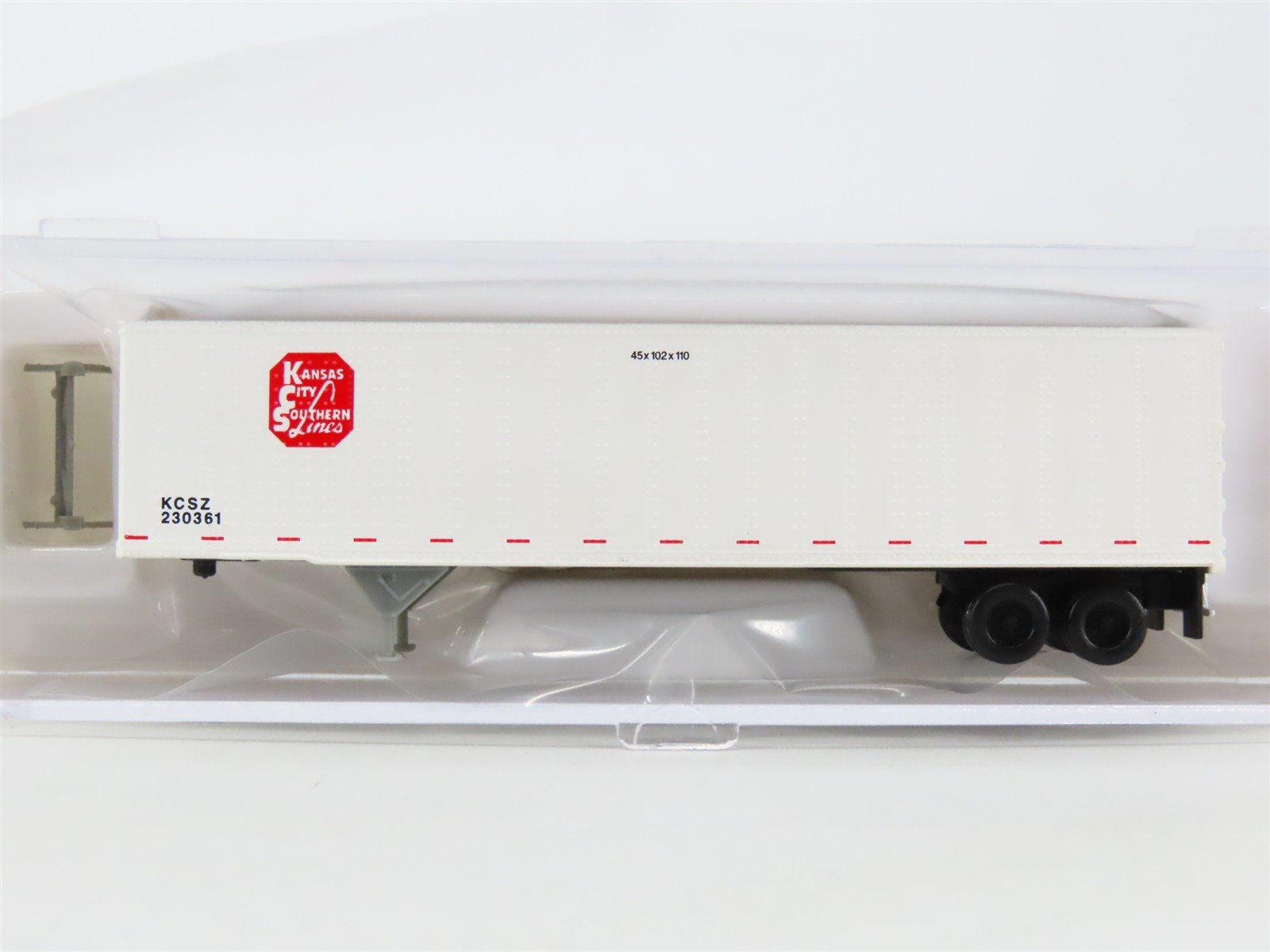 N Scale Atlas 29711 KCSZ Kansas City Southern 45' Pines Trailer #230361