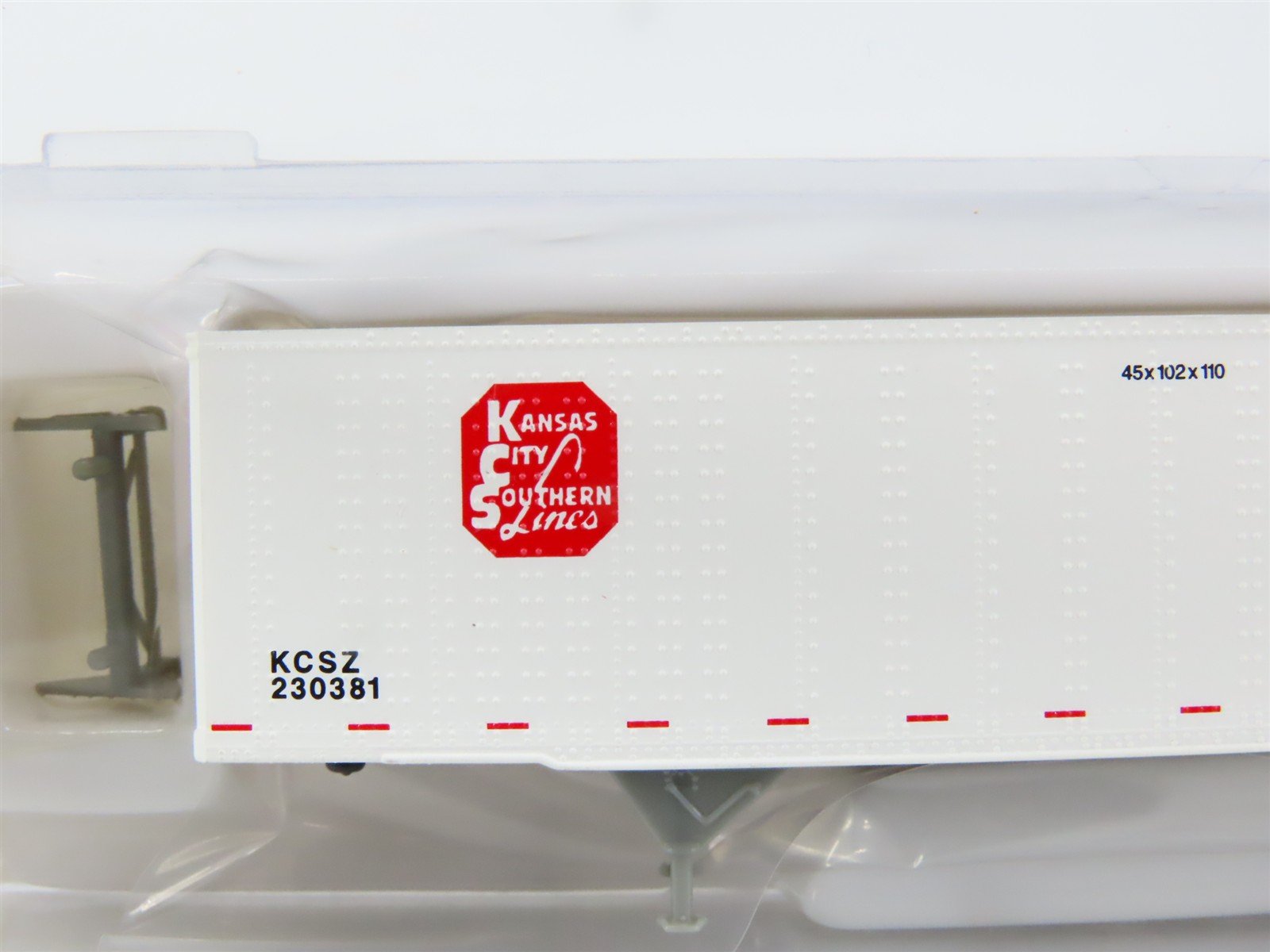 N Scale Atlas 29712 KCSZ Kansas City Southern 45' Pines Trailer #230381