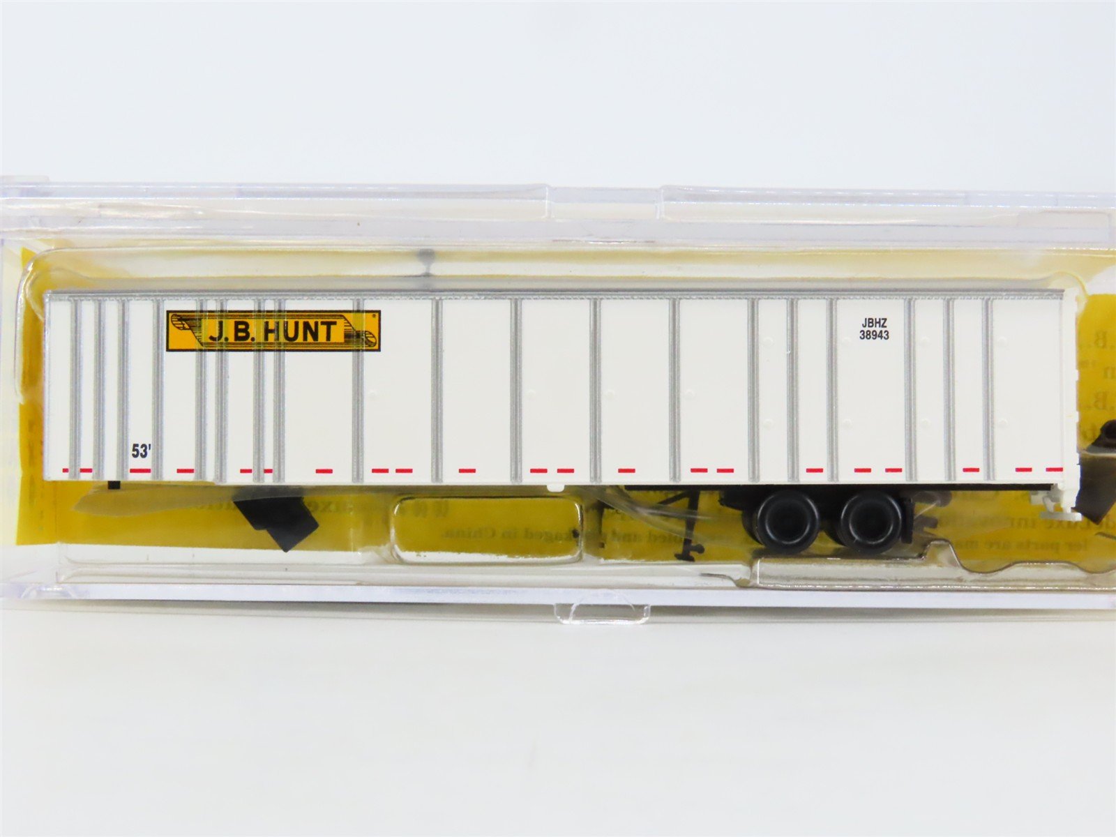 N Deluxe Innovations 710601 JBHZ JB Hunt 53' Plate Wall Highway Trailer #38943